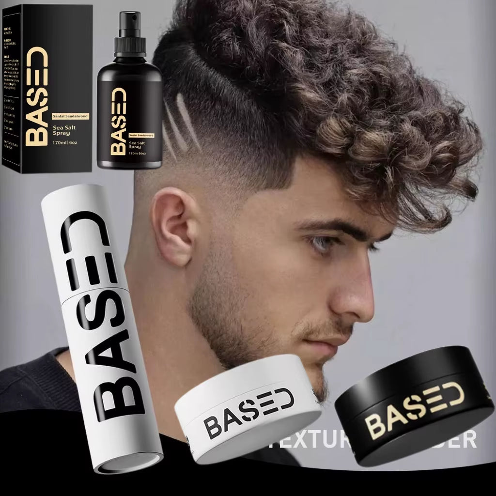 New High-End 170ML Sea Salt Spray/50G Hair Styling Powder Long-Lasting Volumizing Thickening Fashion Styling Hold Wave Hair Care