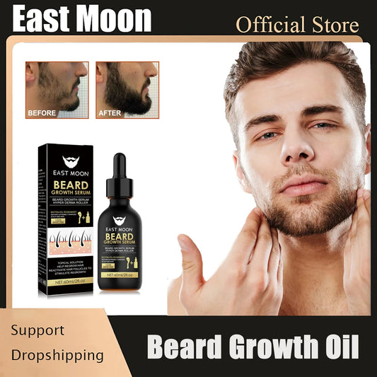 Men Beard Growth Serum Hair Styling Essential Oil Grow Beard Thicker anti Hair Loss Products Softening Moisturizing Beard Liquid
