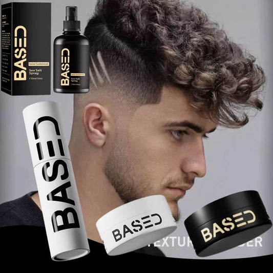 New High-End 170ML Sea Salt Spray/50G Hair Styling Powder Long-Lasting Volumizing Thickening Fashion Styling Hold Wave Hair Care